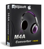Bigasoft M4A Converter for Mac Software Box