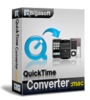 Eines der umfangreichsten QuickTime Movie Converter für Mac Anwender konzipiert. - Bigasoft QuickTime Converter for Mac