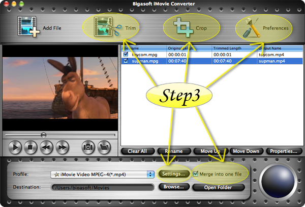 How to Import MPG to iMovie for editing