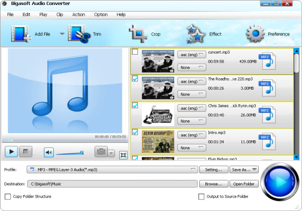 konvertieren und splitten M4B in MP3