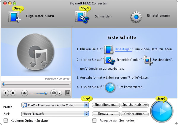 Eine schrittweise Anleitung zur FLAC in Apple Lossless umwandeln, konvertieren FLAC zu ALAC