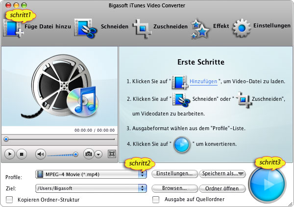  iTunes unterstützten MOV in iTunes-kompatibles Format konvertieren, um erfolgreich MOV in iTunes / iPod / iPad / iPhone / Apple TV zu importieren