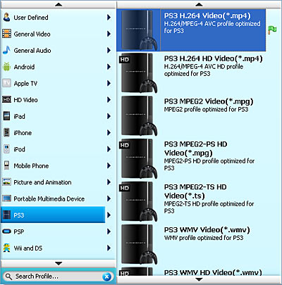 optimiert PS3 video unterstützt vonTotal Video Converter