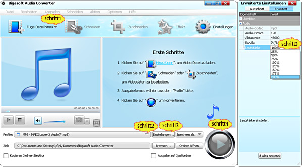Schritt für Schritt Anleitung führt, wie aufgezeichnet QCP-Datei in MP3, WAV oder WMA konvertieren mit diesem kostenlosen QCP Converter. Wie kann man QCP in MP3, WAV, WMA konvertieren