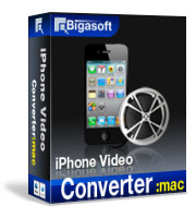 Bigasoft iPhone Video Converter for Mac Software Box