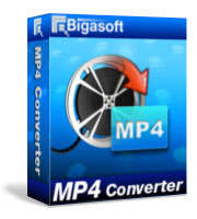 Bigasoft MP4 Converter Software Box