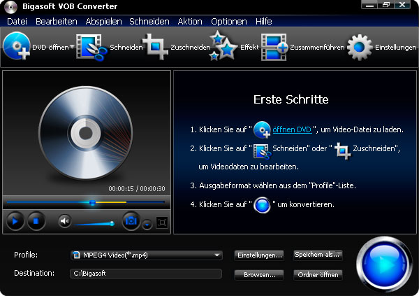 Screenshot von Bigasoft VOB Converter