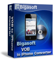 Bigasoft VOB to iPhone Converter for Mac Software Box