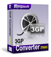 Bigasoft 3GP Converter for Mac Software Box