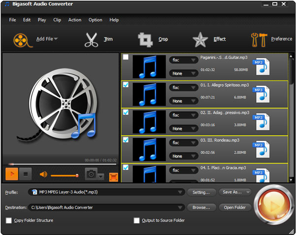 Convert and split M4B to MP3