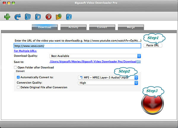 vevo mp3 download