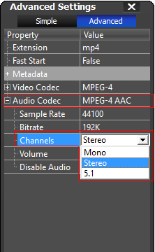 Change MP4 AAC to MP4 AC3 5.1