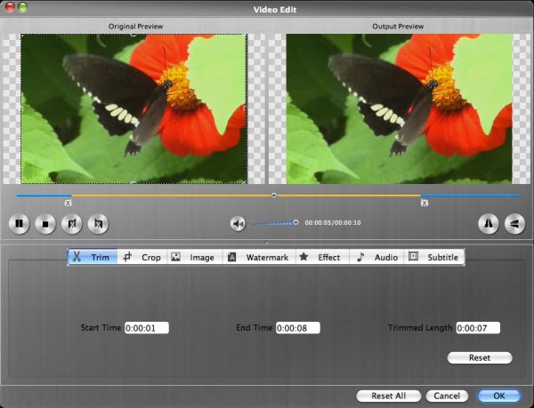 how to trim a video on imovie on mac