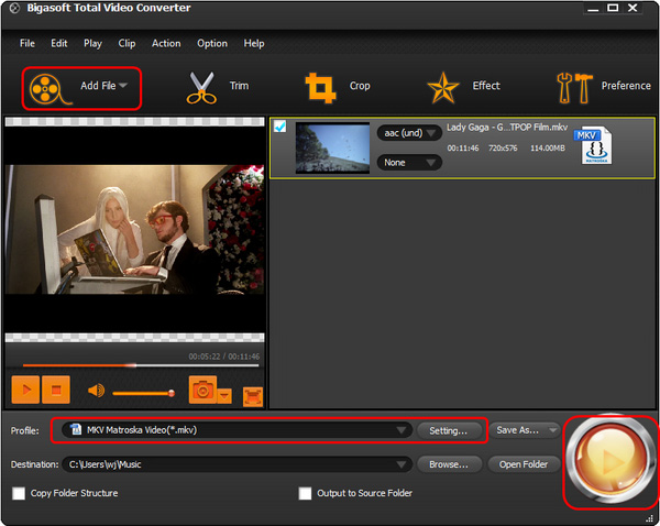 Convert MKV FLAC to AC3 5.1