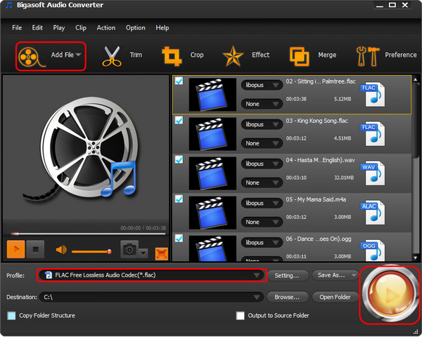 Convert MLP to FLAC, MLP to WAV