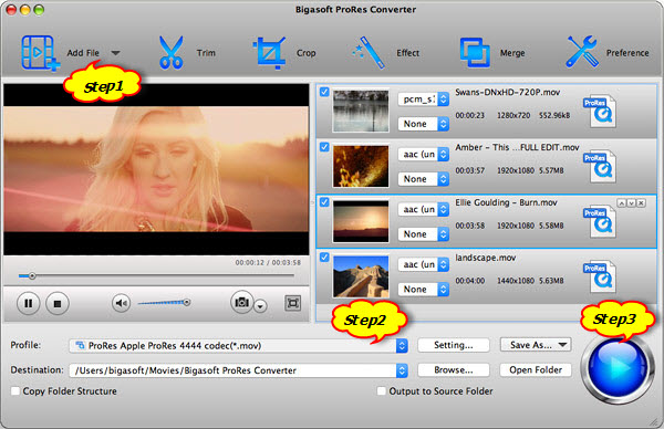 MOV to ProRes converter