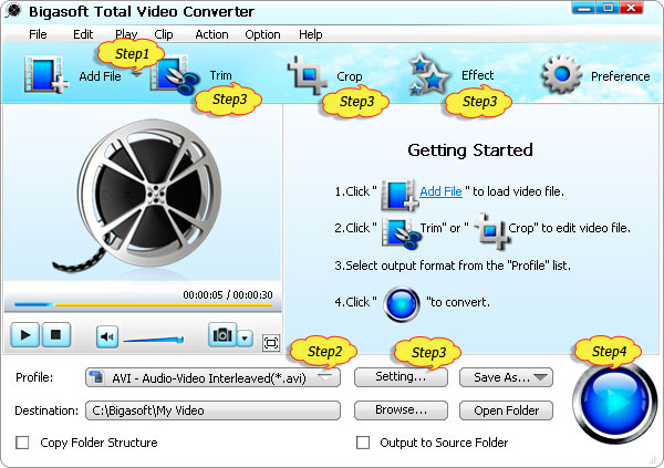 PLV Converter - Convert PLV to AVI, MP4, MP3, 3GP, FLV, WMV Easily
