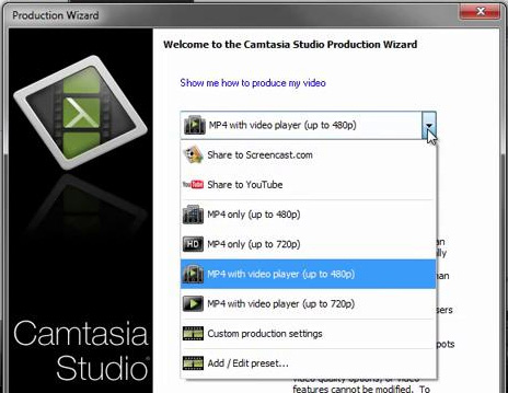 camtasia 8 menu maker