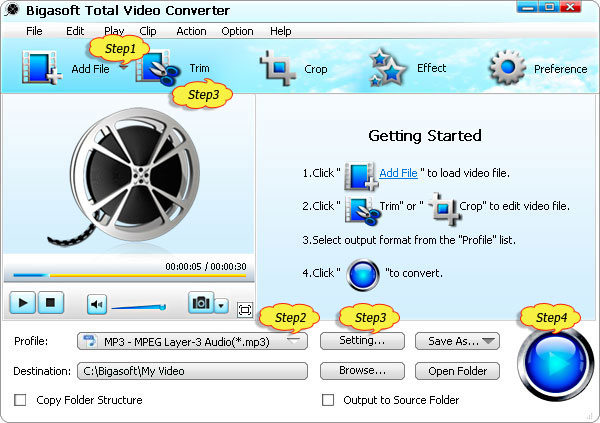 XA Player - Convert XA to WAV, MP3, WMA, FLAC, AC3 etc for Playing