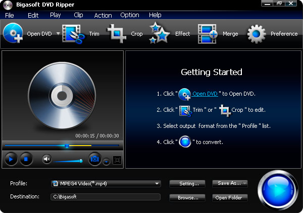 Windows 10 Bigasoft DVD Ripper full