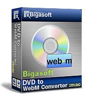 Box of Bigasoft DVD to WebM Converter for Mac
