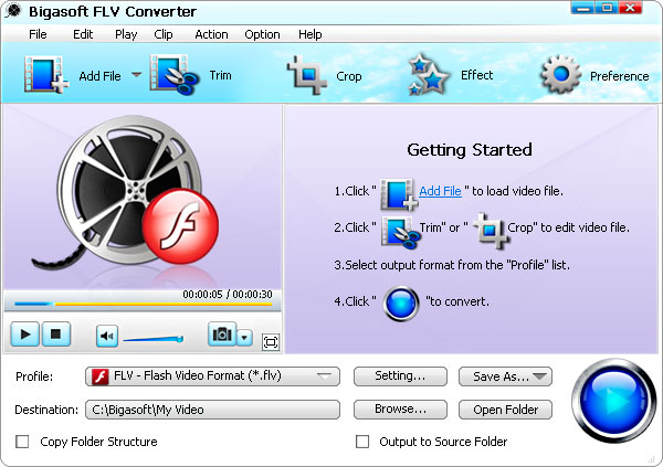 Bigasoft FLV Converter