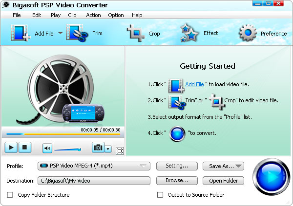 Windows 7 Bigasoft PSP Video Converter 3.7.48.4997 full