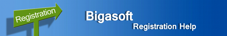 Help for registering Bigasoft software