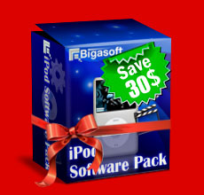 Save $30 on Bigasoft iPod Software Pack
