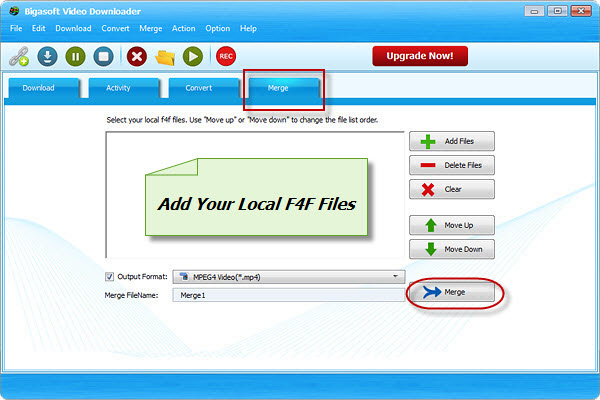 F4F Converter - Convert F4F to MP4, AVI, FLV, MKV, WMV, MP3, WAV