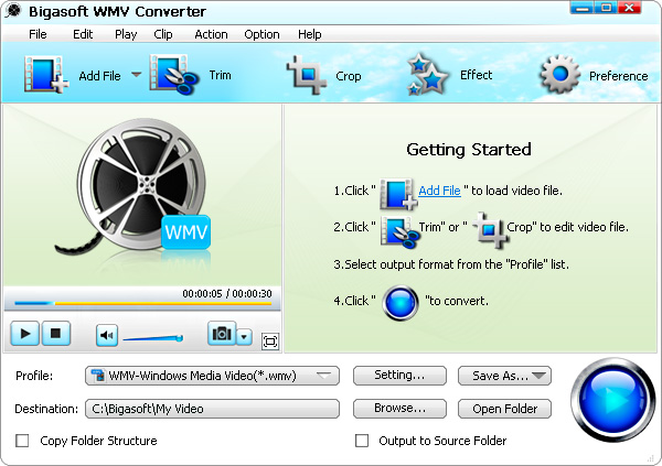 Windows 7 Bigasoft WMV Converter 3.7.49.5044 full