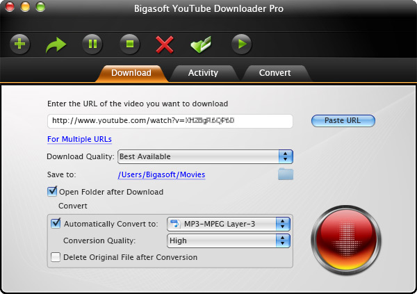 Bigasoft YouTube Downloader Pro for Mac 1.2.26.4849